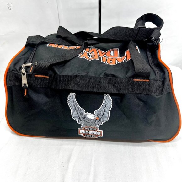 Collection Harley-Davidson 18 x9x11 Duffel Shoulder Bag Travel Gym+2 Lg T-Shirt - Picture 4 of 11